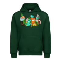 Forest Green dinosaur coffee cups Urban Hoodie - AdoDesignShop