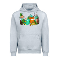 Heather Grey dinosaur coffee cups Urban Hoodie - AdoDesignShop