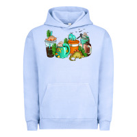 Pigment Grape Ice dinosaur coffee cups Urban Hoodie - AdoDesignShop
