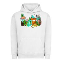 Pigment Lunar Rock dinosaur coffee cups Urban Hoodie - AdoDesignShop