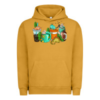 Pigment Peanut Butter dinosaur coffee cups Urban Hoodie - AdoDesignShop