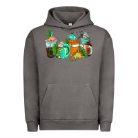 Pigment Tornado dinosaur coffee cups Urban Hoodie - AdoDesignShop