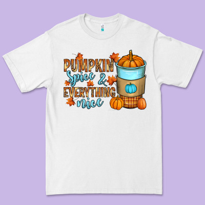 Pumpkin Spice And Everything Nice Premium Tee Designed By Ranaportraitstore