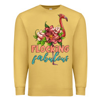 Antique Gold flamingo flocking fabulous Premium Sweatshirt - Artiststas