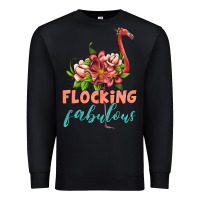 Black flamingo flocking fabulous Premium Sweatshirt - Artiststas