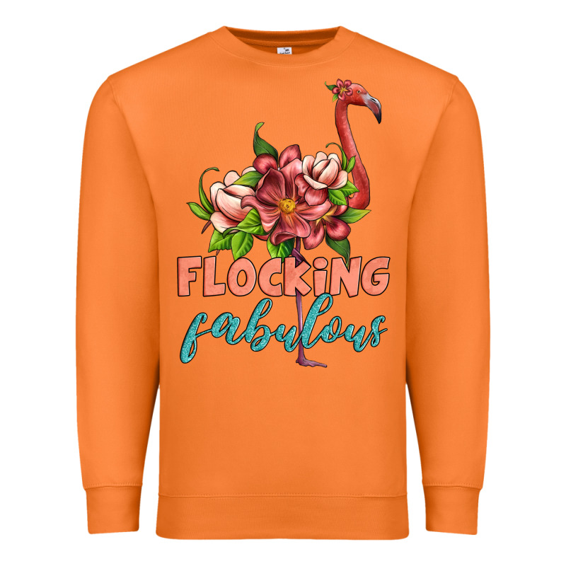Flamingo Flocking Fabulous Premium Sweatshirt by Artiststas | Teevron