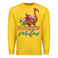 Lemon flamingo flocking fabulous Premium Sweatshirt - Artiststas