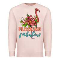 Pale Pink flamingo flocking fabulous Premium Sweatshirt - Artiststas