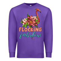 Purple flamingo flocking fabulous Premium Sweatshirt - Artiststas
