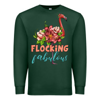 Sports Green flamingo flocking fabulous Premium Sweatshirt - Artiststas