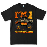Black i'm one this is how i roll monster truck birthday Premium Tee - Jasminsmagicworld