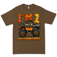 Cacao i'm one this is how i roll monster truck birthday Premium Tee - Jasminsmagicworld