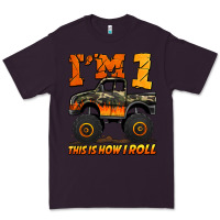 Plum i'm one this is how i roll monster truck birthday Premium Tee - Jasminsmagicworld