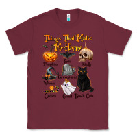 Burgundy Things That Make Me Happy Classic Tee - texasbilliewilder