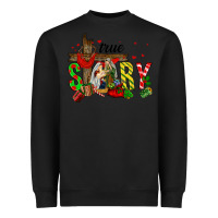 Black True Story Holy Family Heavyweight Sweatshirt - FaDigitalArtStudio