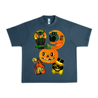 Midnight Navy Vintage Halloween Urban Heavy Tee - minhPixels