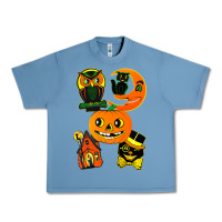 Pebble Blue Vintage Halloween Urban Heavy Tee - minhPixels