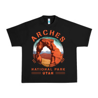 Black Cool Arches National Park Utah Urban Heavy Tee - minhPixels