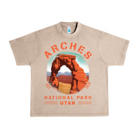 French Oak Cool Arches National Park Utah Urban Heavy Tee - minhPixels