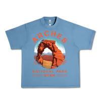 Pebble Blue Cool Arches National Park Utah Urban Heavy Tee - minhPixels
