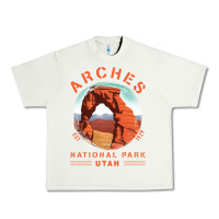 Pistachio Cool Arches National Park Utah Urban Heavy Tee - minhPixels