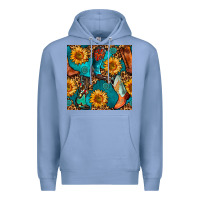 Colony Blue western cowboy boot seamless pattern Premium Hoodie - BundleAndBundleShop