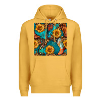 Mustard western cowboy boot seamless pattern Premium Hoodie - BundleAndBundleShop