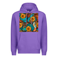 Purple western cowboy boot seamless pattern Premium Hoodie - BundleAndBundleShop