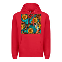 Red western cowboy boot seamless pattern Premium Hoodie - BundleAndBundleShop