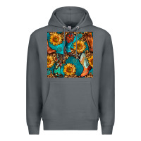 Rock western cowboy boot seamless pattern Premium Hoodie - BundleAndBundleShop