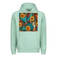 Seafoam western cowboy boot seamless pattern Premium Hoodie - BundleAndBundleShop