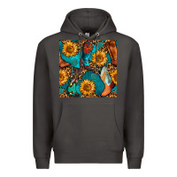 Smoke western cowboy boot seamless pattern Premium Hoodie - BundleAndBundleShop