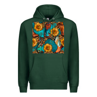 Sports Green western cowboy boot seamless pattern Premium Hoodie - BundleAndBundleShop