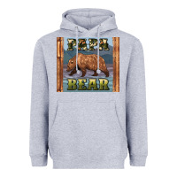 Heather Grey papar bear Heavyweight Hoodie - Artiststas