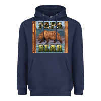 Navy papar bear Heavyweight Hoodie - Artiststas