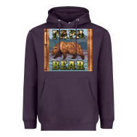Plum papar bear Heavyweight Hoodie - Artiststas