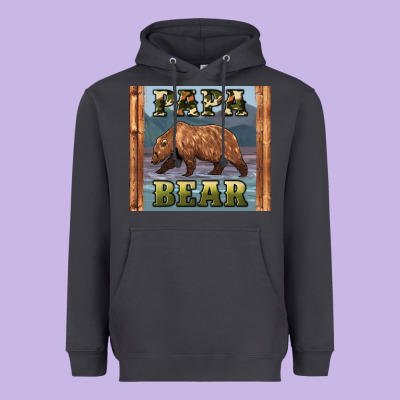 Papar Bear Heavyweight Hoodie Designed By Artiststas