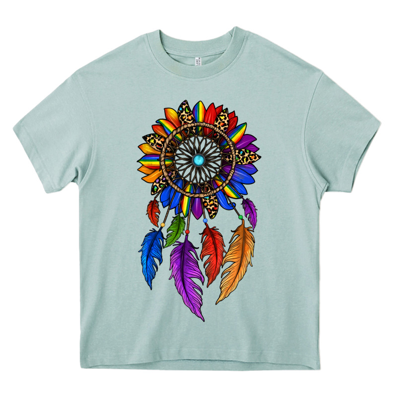 Pride Sunflower Dreamcatcher Heavy Core Tee by JahusDesignShop | Teevron