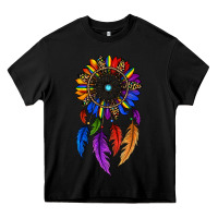 Black pride sunflower dreamcatcher Heavy Core Tee - JahusDesignShop