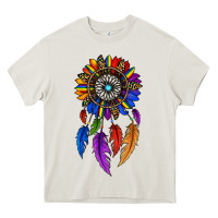 Cream pride sunflower dreamcatcher Heavy Core Tee - JahusDesignShop