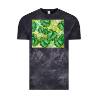 Cloud Black monstera leaf Vintage Tee - TumblerDesignByShophia