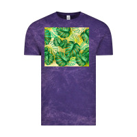 Cloud Purple monstera leaf Vintage Tee - TumblerDesignByShophia