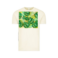 Vintage Arctic monstera leaf Vintage Tee - TumblerDesignByShophia