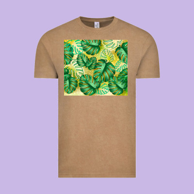 Monstera Leaf Vintage Tee Designed By Tumblerdesignbyshophia
