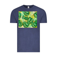 Vintage Denim monstera leaf Vintage Tee - TumblerDesignByShophia
