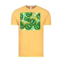 Vintage Mustard monstera leaf Vintage Tee - TumblerDesignByShophia