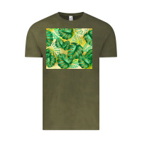 Vintage Olive monstera leaf Vintage Tee - TumblerDesignByShophia