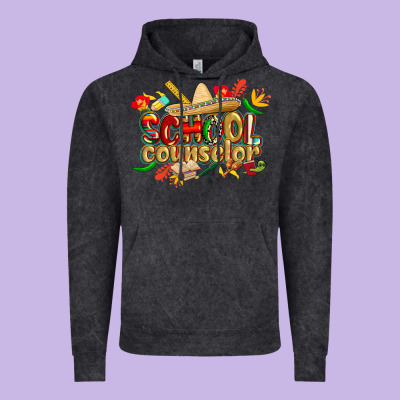 Cinco De Mayo School Counselor Vintage Hoodie Designed By Cowgirlartshop