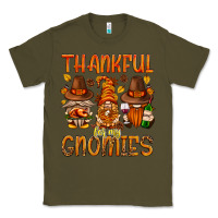 Army Green thankful for my gnomies Classic Tee - NancyCooperArtShop