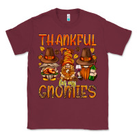 Burgundy thankful for my gnomies Classic Tee - NancyCooperArtShop